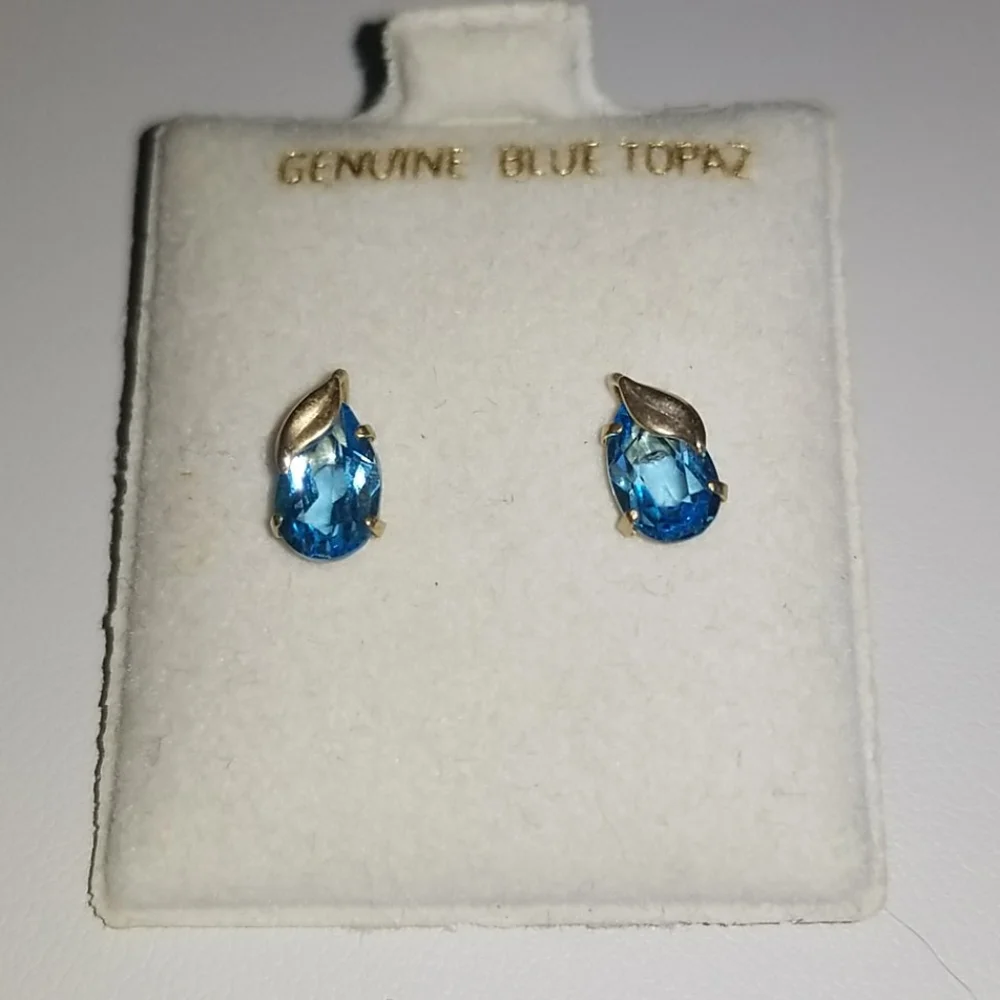 Blue Topaz Earrings